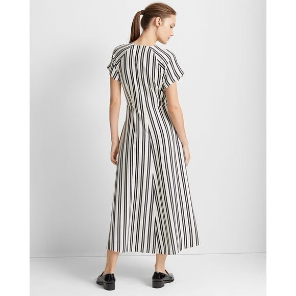 NWT Club Monaco Striped Midi Dress - Picture 3 of 6